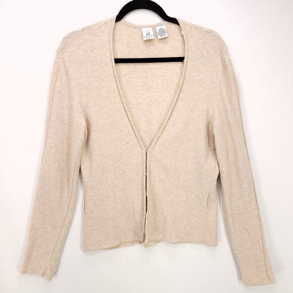 Armani Exchange Marino Wool Blend Cardigan Sweater Hook Closure Womens Medium - Picture 1 of 10